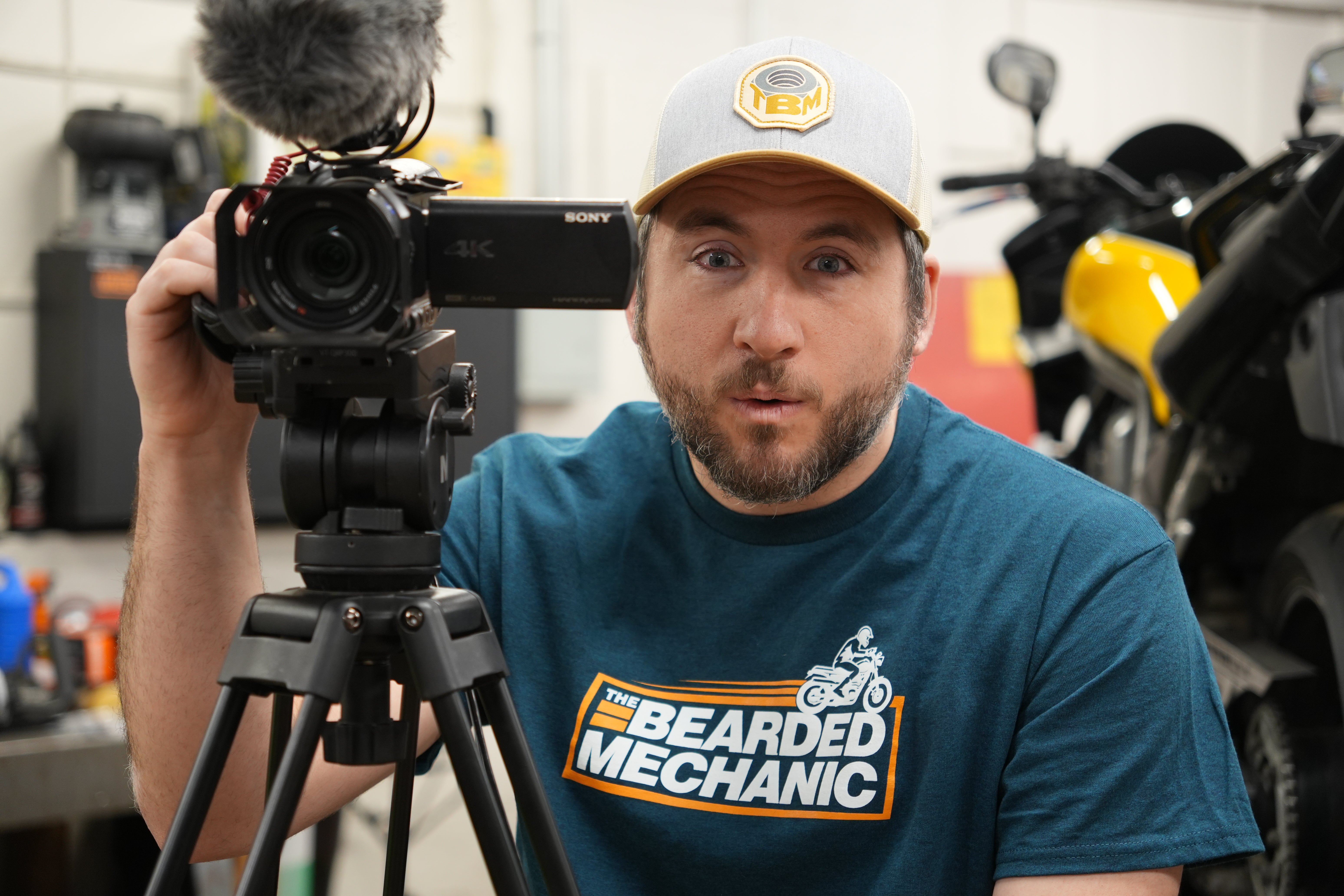 Blue Short Sleeve Tee – The Bearded Mechanic