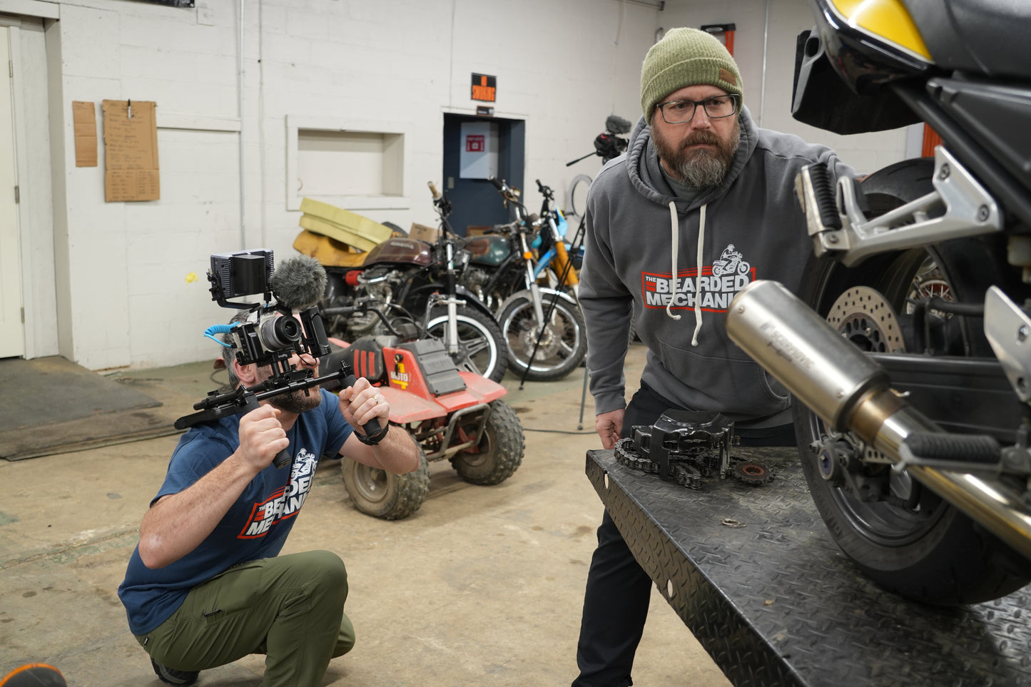 *NEW* Bearded Mechanic Gray Hoodie