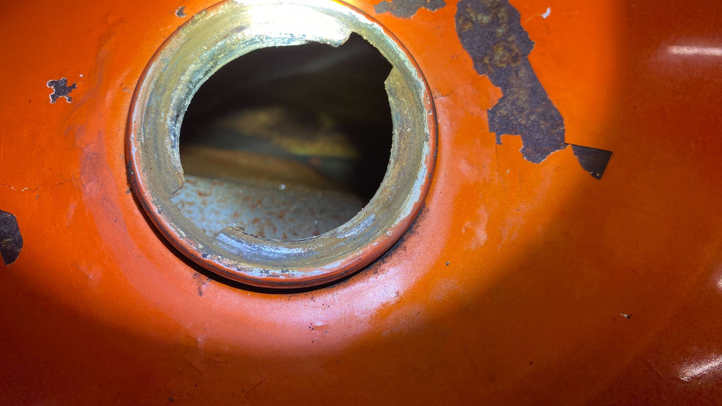 The 1972 Kawasaki G4 100 found in a scrap pile